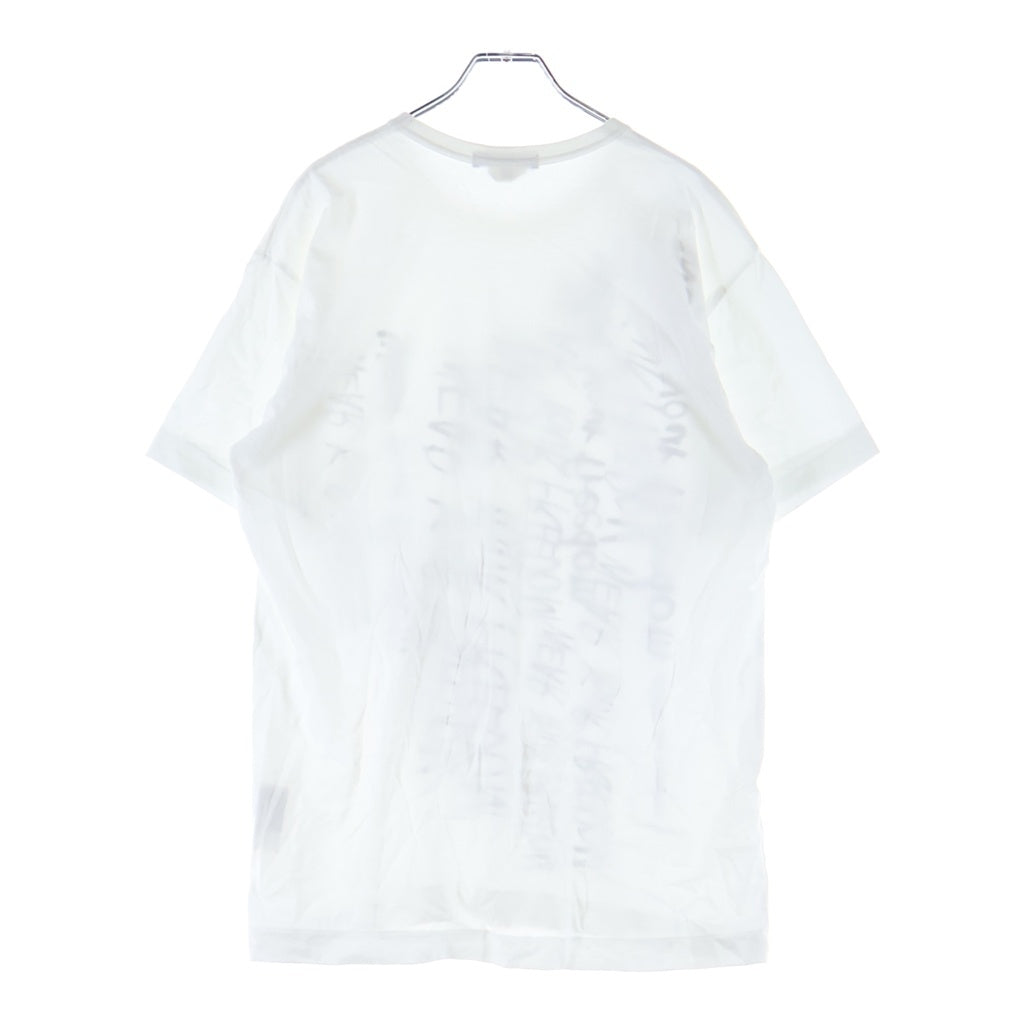 COMME des GARCONS(コムデギャルソン) グラフィックプリント コットン半袖Tシャツ カットソー ホワイト OZ-T311