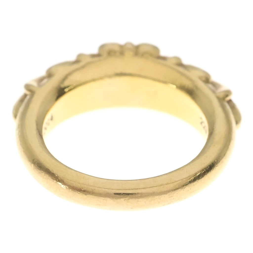 CHROME HEARTS(クロムハーツ) 22K BABYCLSC P/DIA ベイビークラシック フローラルクロスリング PAVEダイヤ ゴールド BCA055 レディース