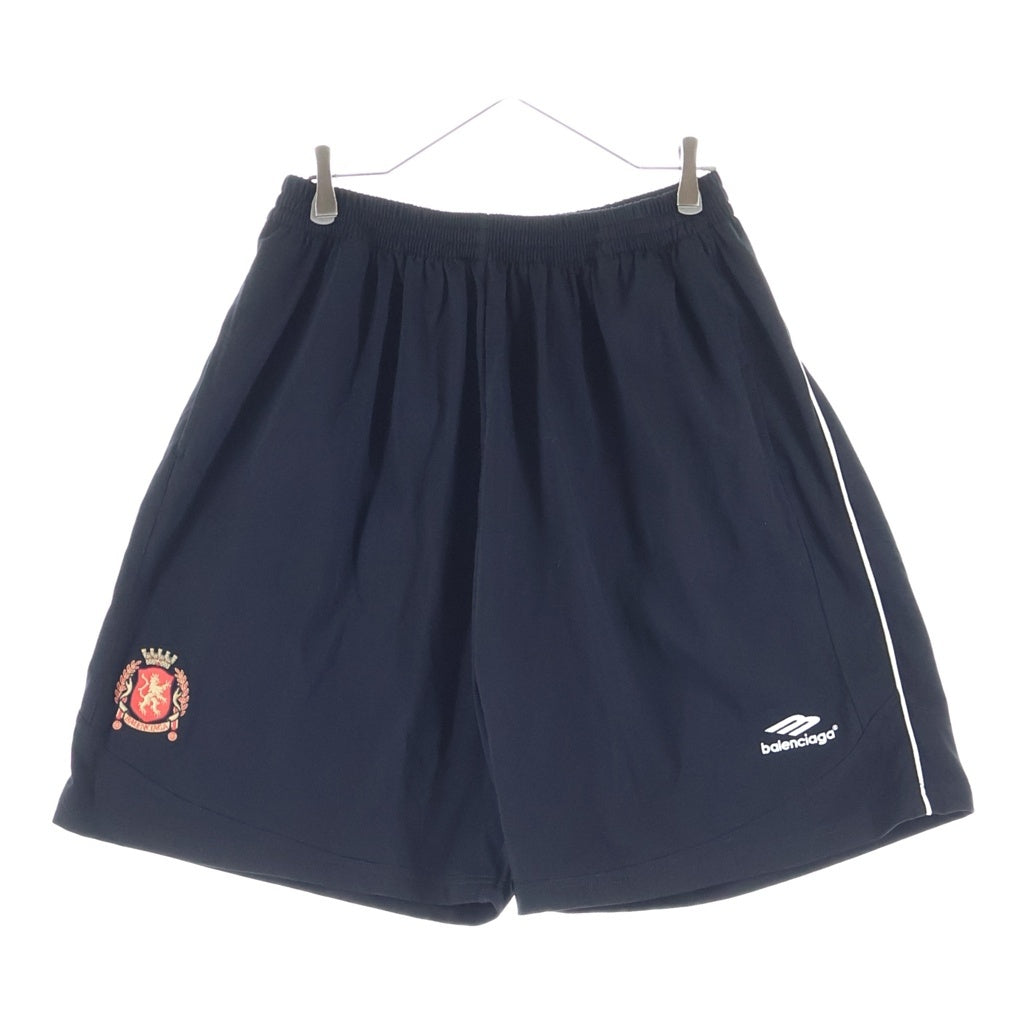 BALENCIAGA(バレンシアガ) 24SS SOCCER BAGGY サッカースウェットショーツ ブラック 777709 TPVW2