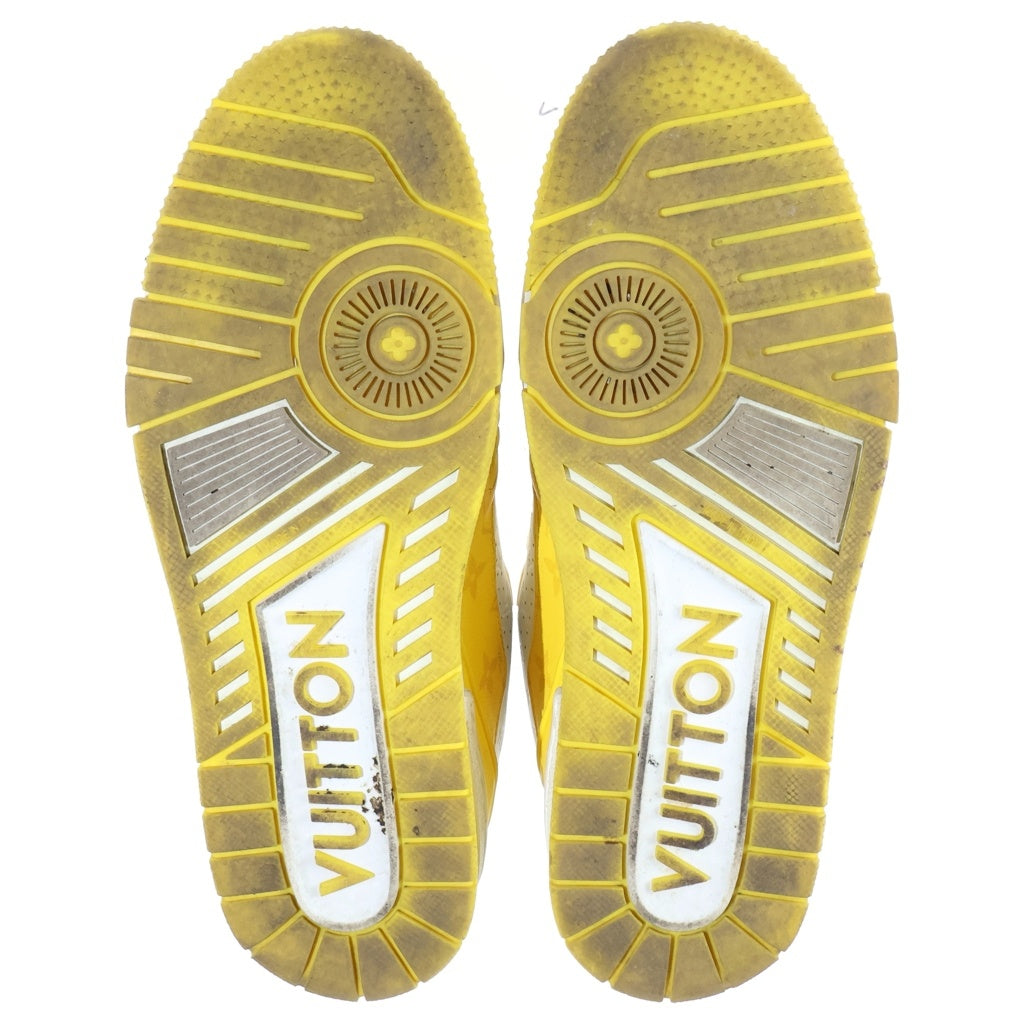 LOUIS VUITTON(ルイヴィトン) LVトレイナー モノグラム レースアップ ローカットスニーカーホワイト/イエロー FD0223/1AA6X1