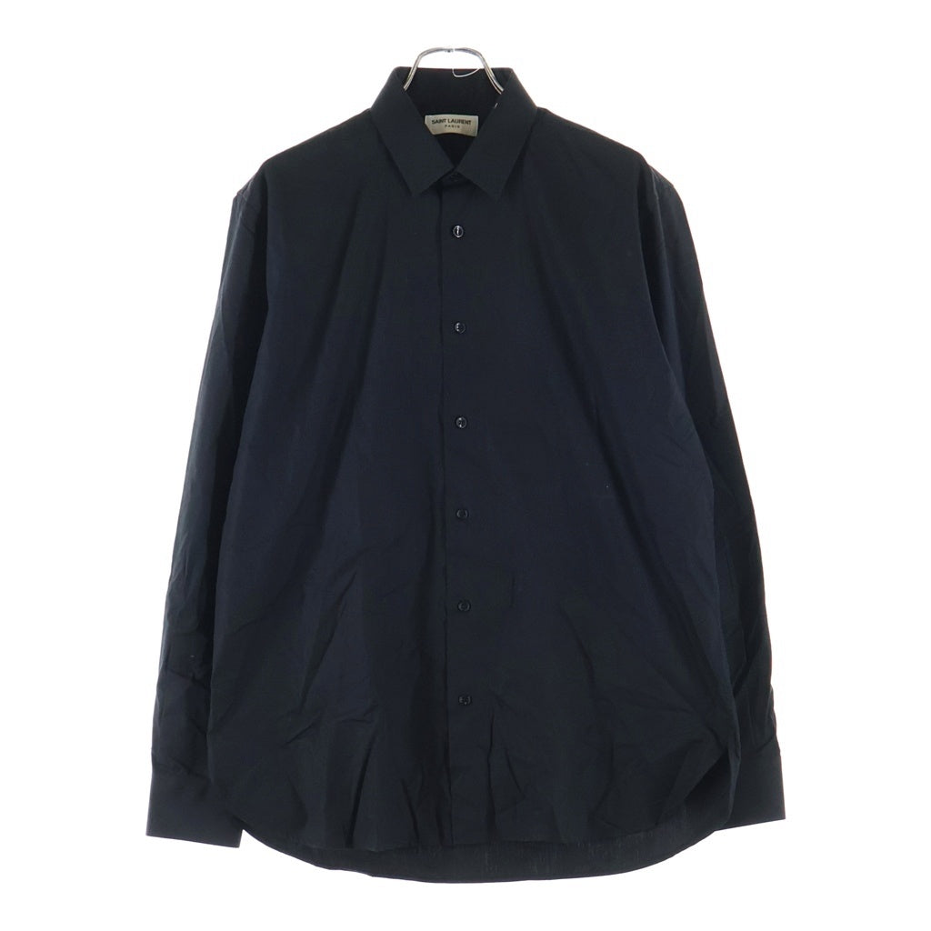 SAINT LAURENT PARIS(サンローランパリ) 比翼 ドレスシャツ ブラック 535293 Y217W