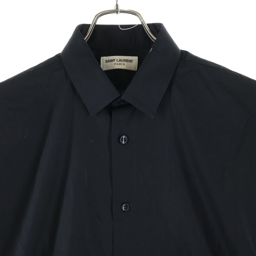 SAINT LAURENT PARIS(サンローランパリ) 比翼 ドレスシャツ ブラック 535293 Y217W
