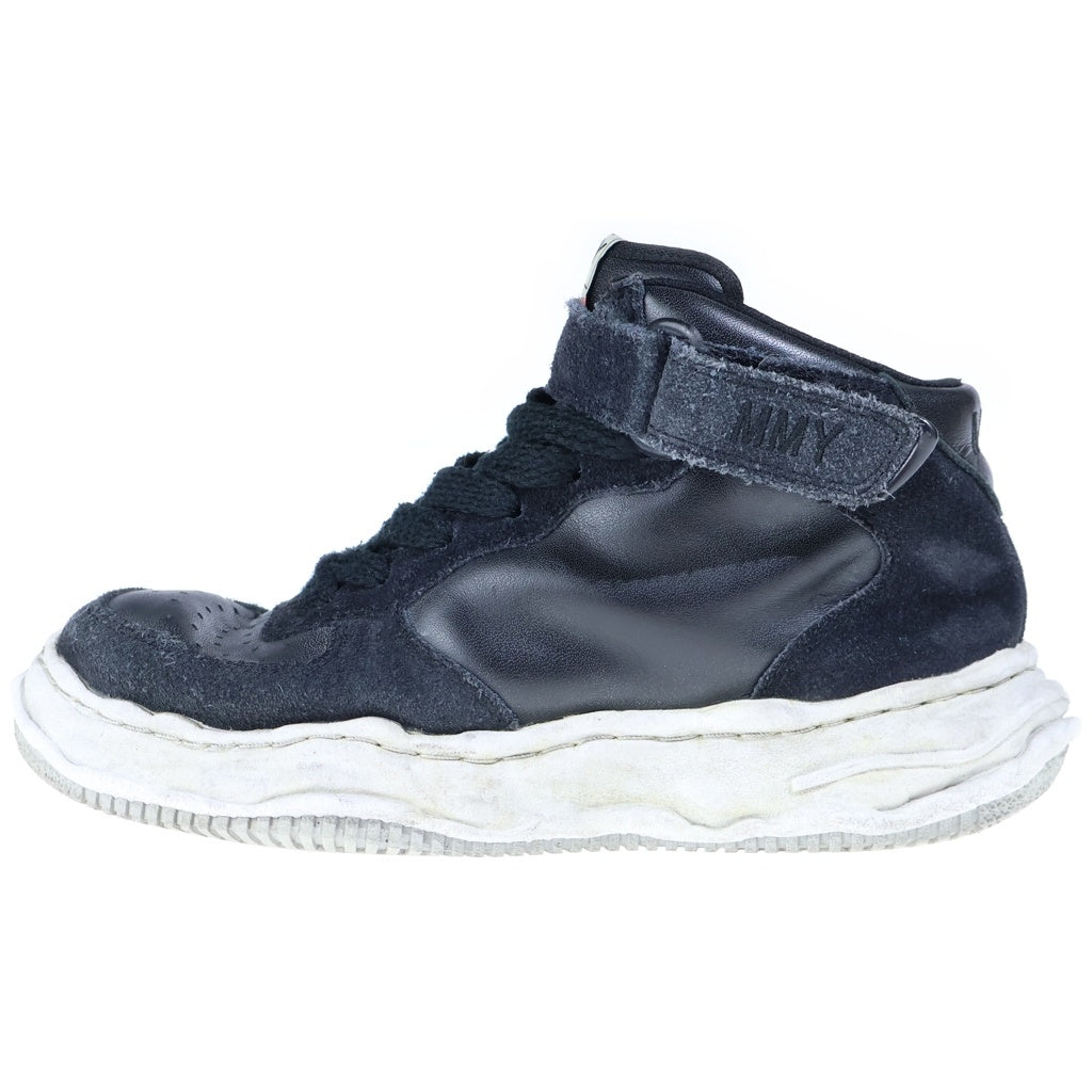 MAISON MIHARAYASUHIRO(メゾンミハラヤスヒロ) WAYNE OG SOLE DR LEATHER HIGH TOP ウェインOG レザーハイカットスニーカー ブラック A10FW709