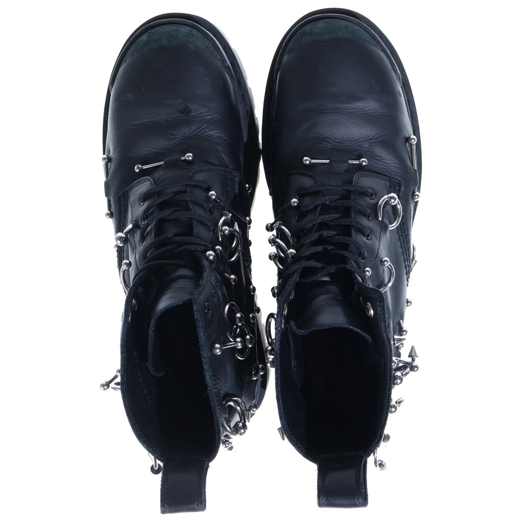 BALENCIAGA(バレンシアガ) STRIKE 20MM ストライクピアッシングレザーブーツ ブラック/シルバー 763495