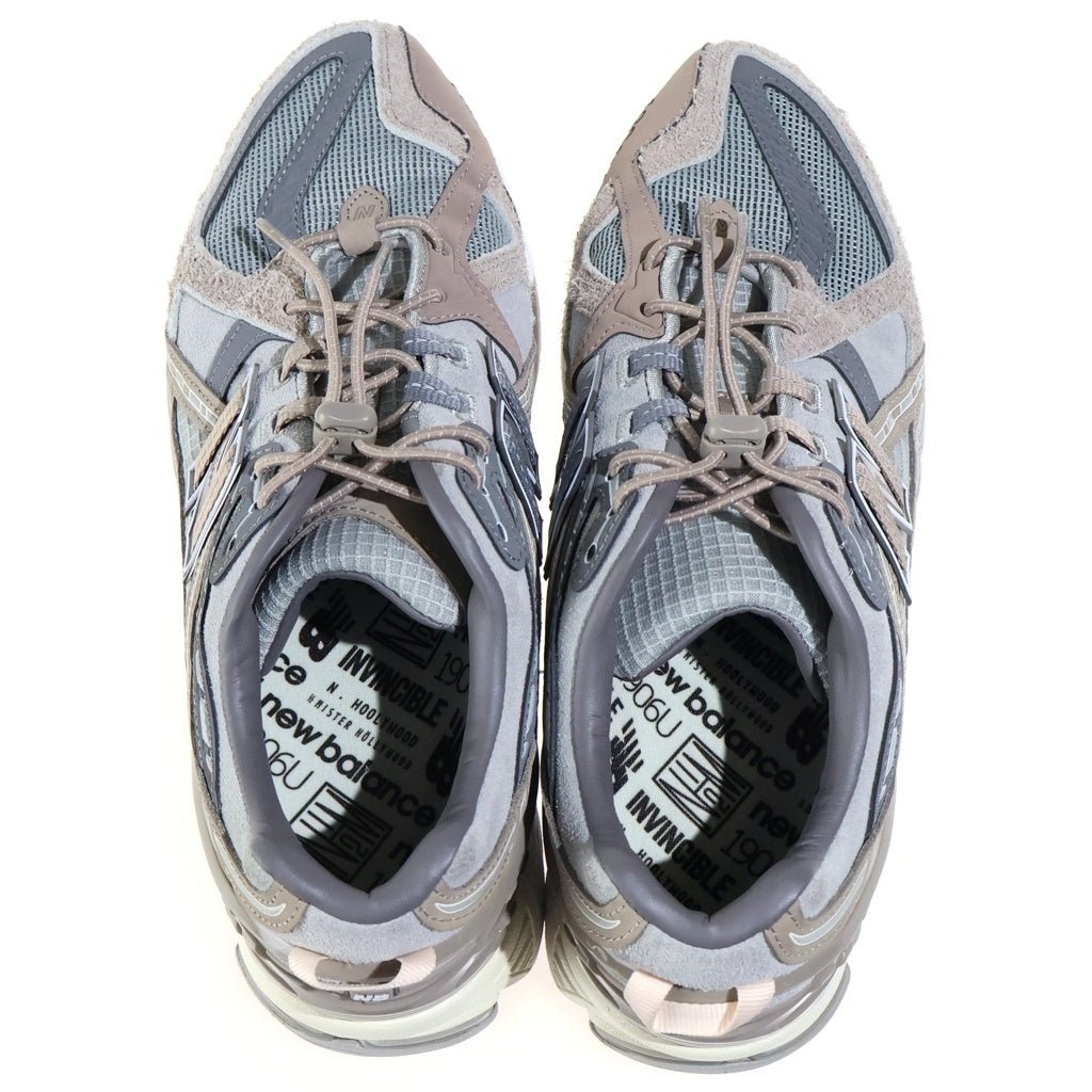 New Balance(ニューバランス) INVINCIBLE N.HOOLYWOOD GRAY TITAN グレータイタン インヴィンシブル × エヌハリウッド ローカットスニーカー グレー US10/28cm M1906NIH