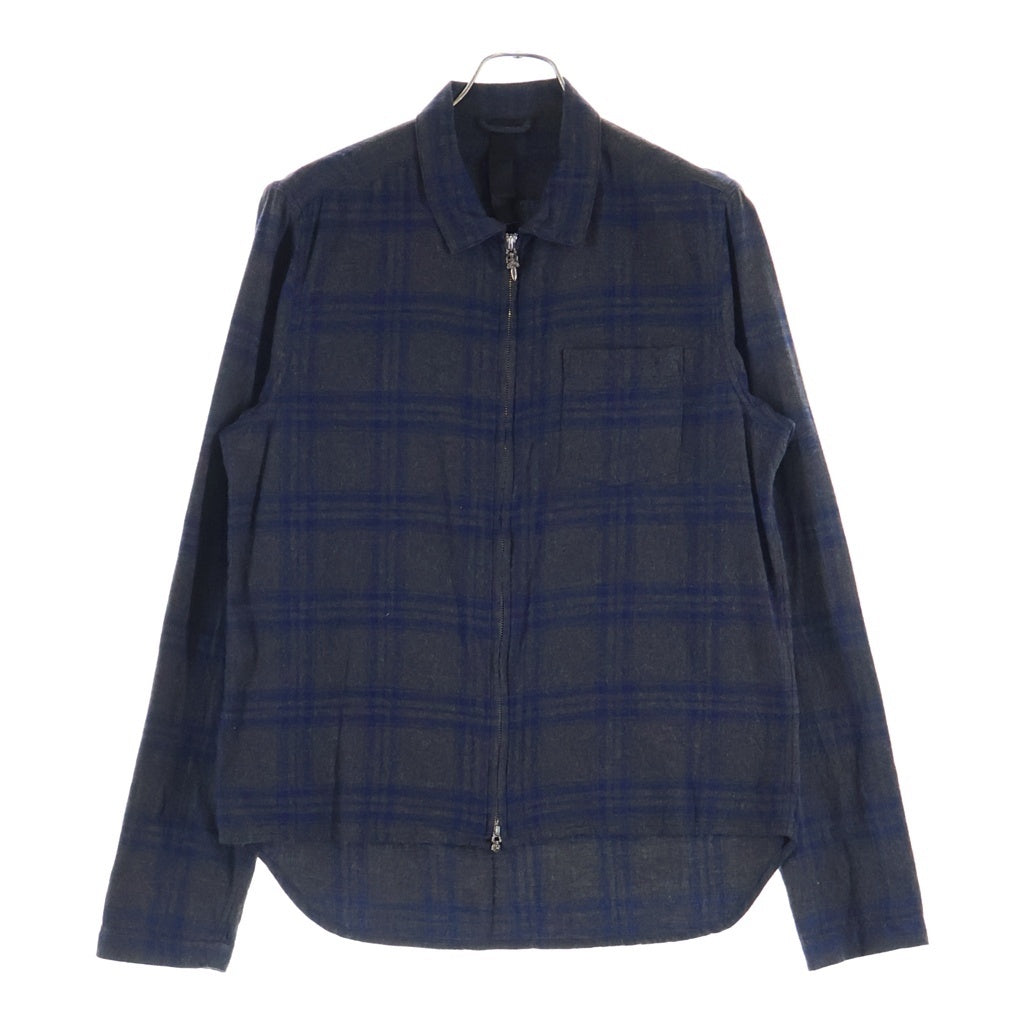 CHROME HEARTS(クロムハーツ) Y NOT HEYWOOD ワイノット ヘイウッド ダガージップ 長袖チェックシャツ グレー