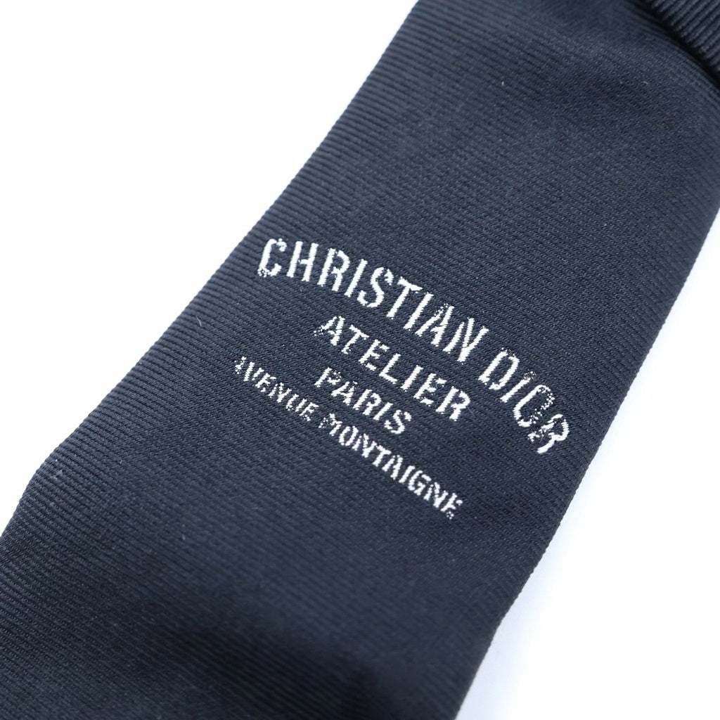Dior HOMME(ディオールオム) アトリエ シルク ネクタイ ブラック 04C1047A0396 980