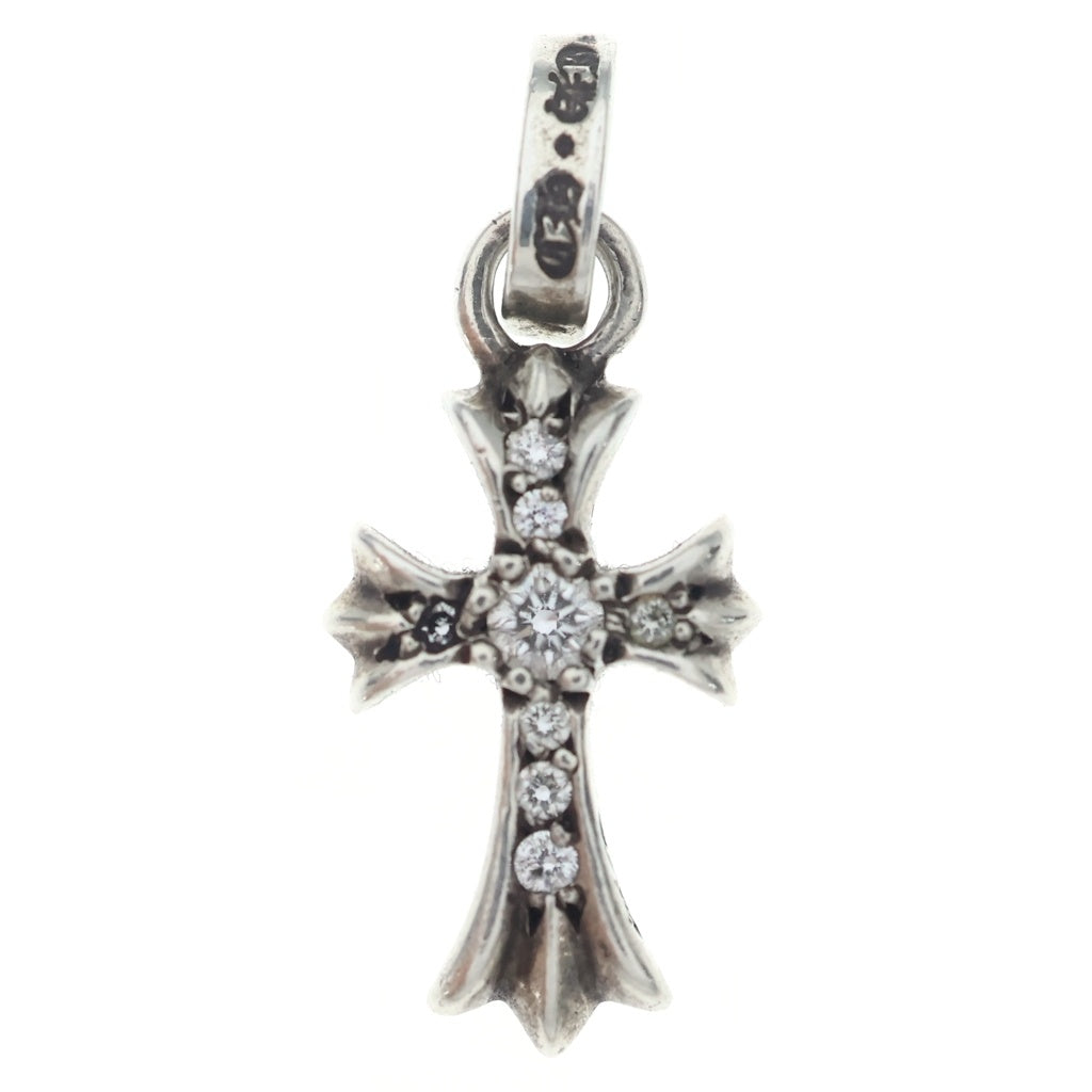 CHROME HEARTS(クロムハーツ) CRS BBYFAT P DMND ベイビーファットクロス PAVEダイヤ ペンダントトップ シルバーBCA234