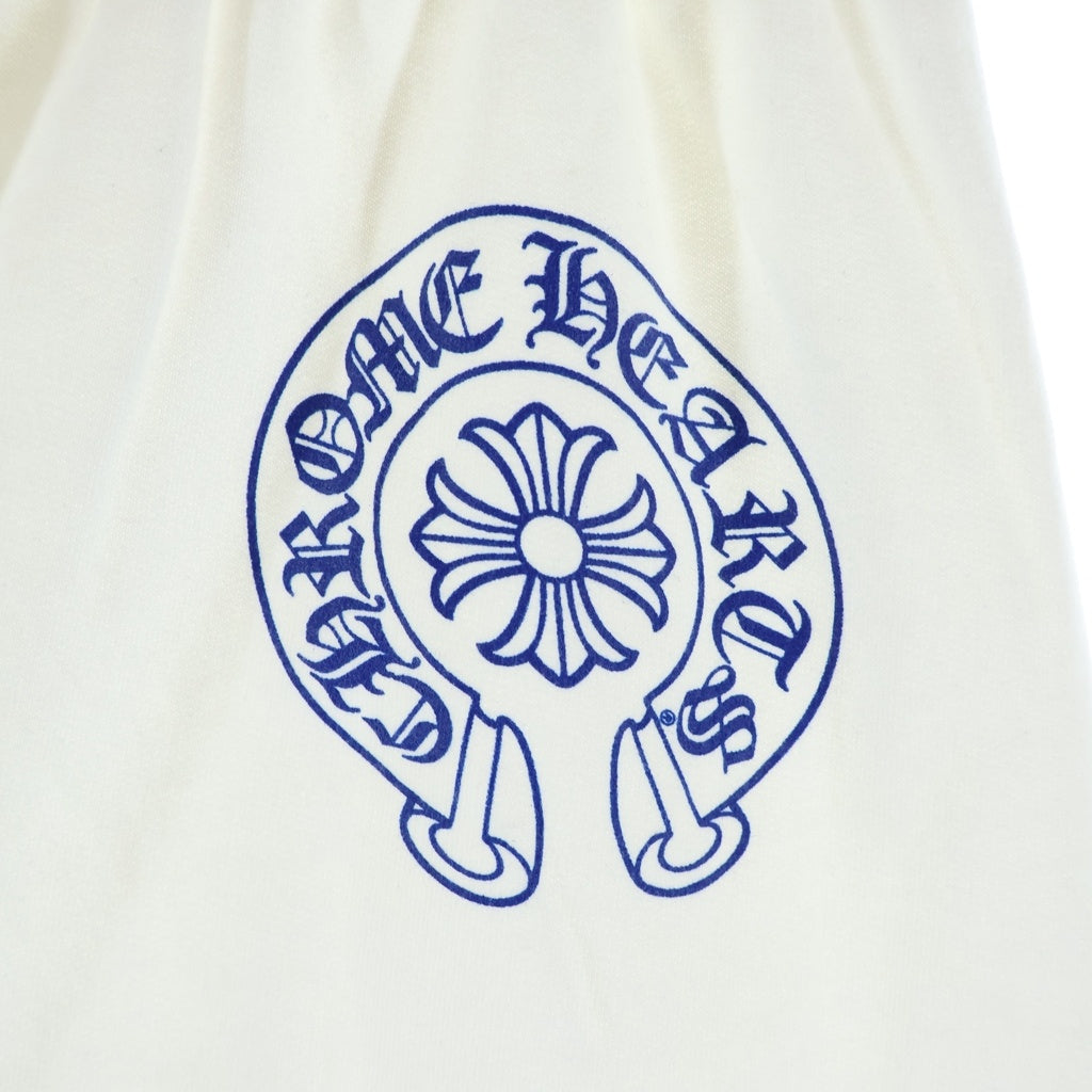 CHROME HEARTS(クロムハーツ) SWEAT PANTS サイドプリントロングパンツ ジョガーパンツ ホワイト/ブルー