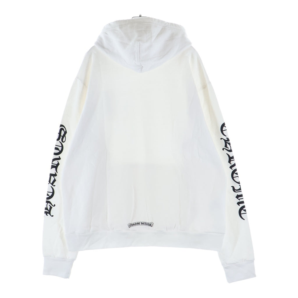 CHROME HEARTS(クロムハーツ) Vertical Arm Logo Hoodie バーティカルアームロゴフーディー パーカー ホワイト