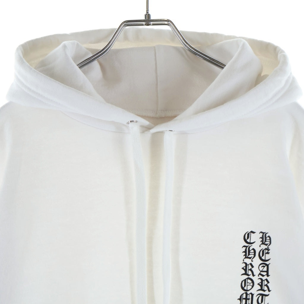 CHROME HEARTS(クロムハーツ) Vertical Arm Logo Hoodie バーティカルアームロゴフーディー パーカー ホワイト