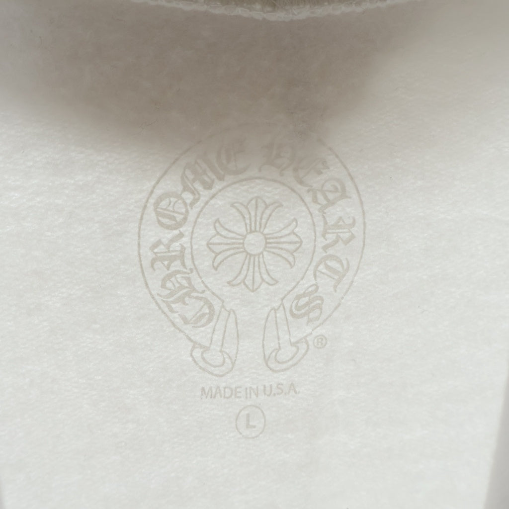 CHROME HEARTS(クロムハーツ) Vertical Arm Logo Hoodie バーティカルアームロゴフーディー パーカー ホワイト