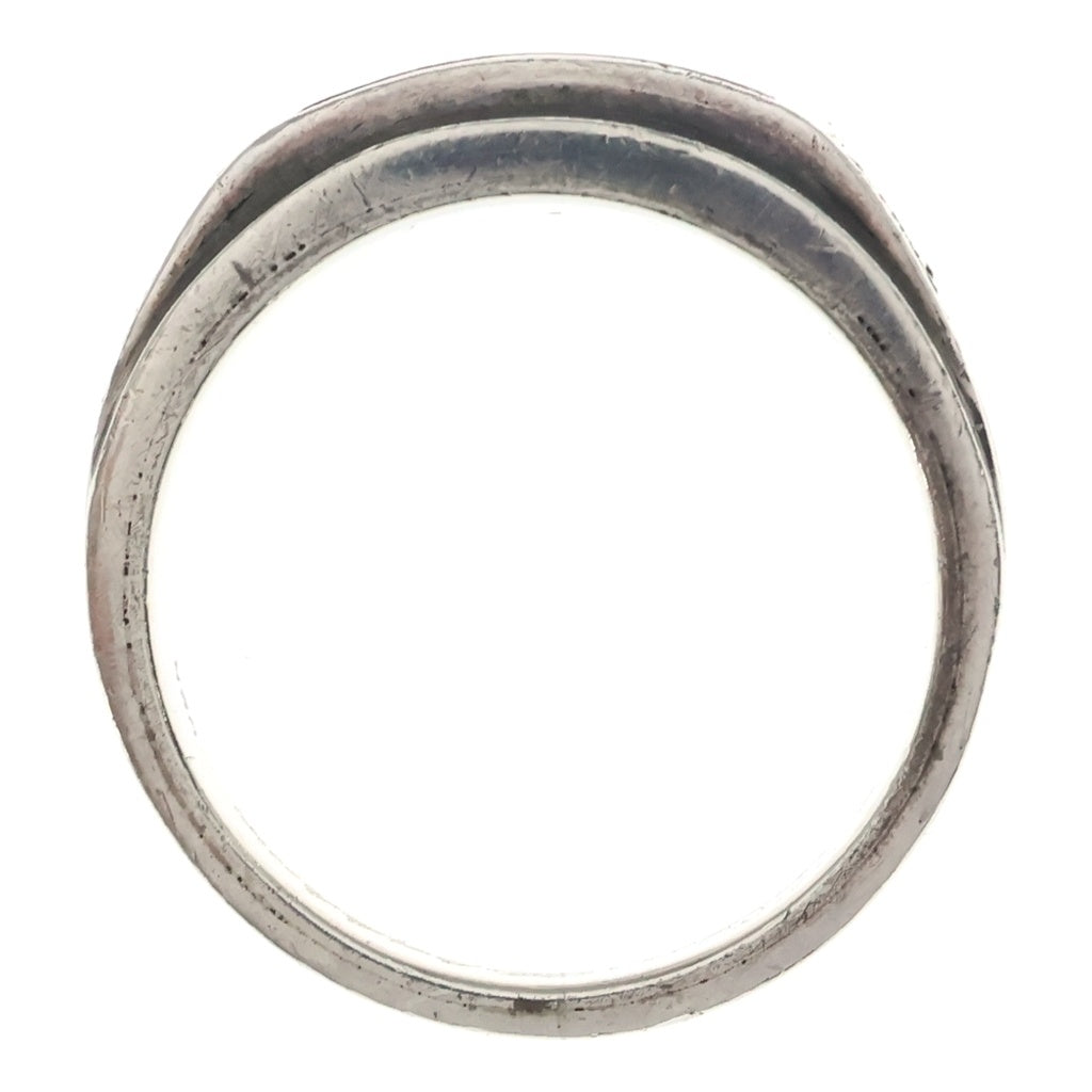 Suman Dhakhwa(スーマンダックワ) Carved Signet Ring w Petrified Dinosaur Bone カーヴドシグネットリング シルバーリング ブラウン/シルバー