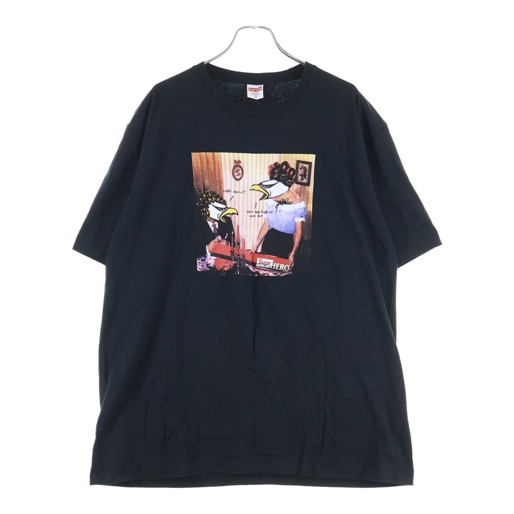 SUPREME(シュプリーム) 22SS ×ANTIHERO Curbs Tee アンタイヒーロー カーブス グラフィックプリント 半袖コットンTシャツ カットソー ブラック