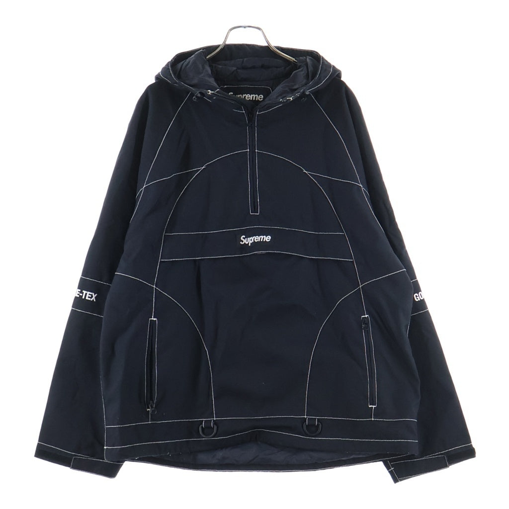 SUPREME(シュプリーム) 19AW GORE-TEX Contrast Stitch Anorak ゴアテックス コントラスト ステッチ アノラック ジャケット ブラック