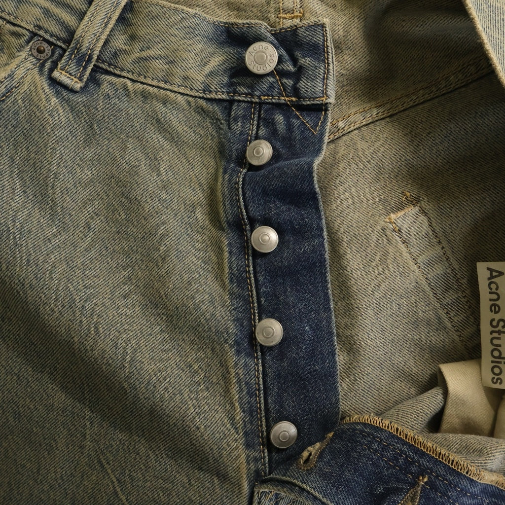 Acne Studios(アクネ ストゥディオズ) 2023M FN DELTA 泥加工 スーパーバギーデニム インディゴ B00336