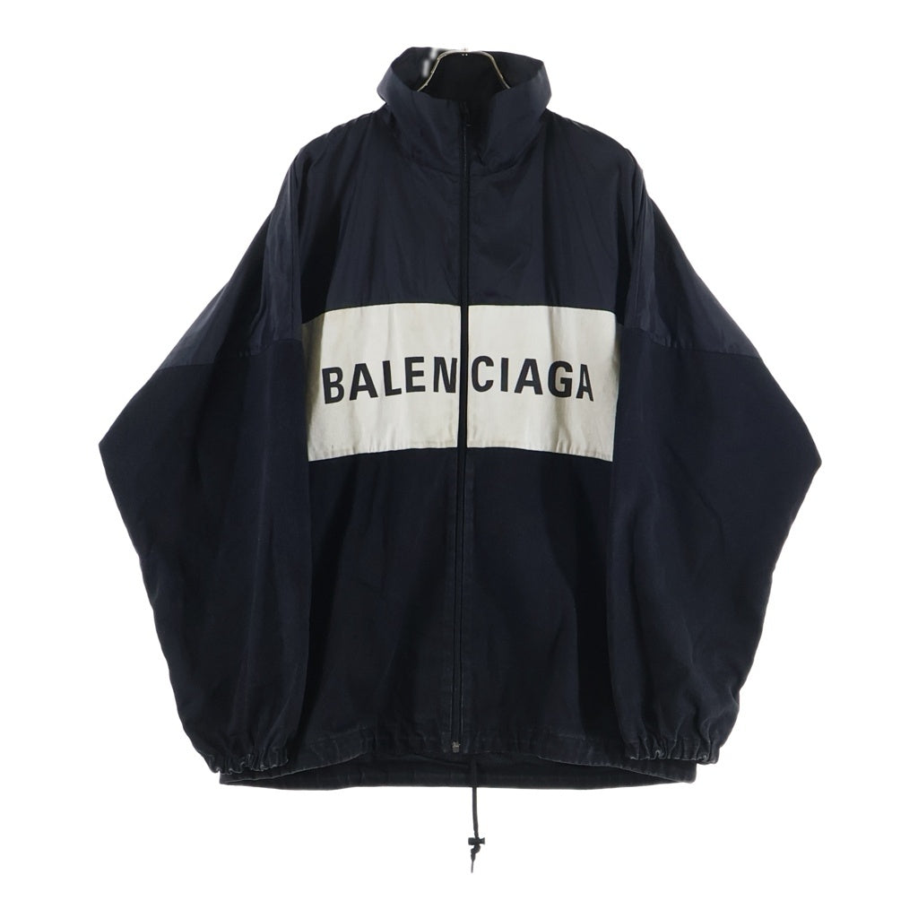 BALENCIAGA(バレンシアガ) 19SS NYLON LOGO DENIM JACKET ナイロンロゴ デニムジャケット ブラック 529213 TBQ03