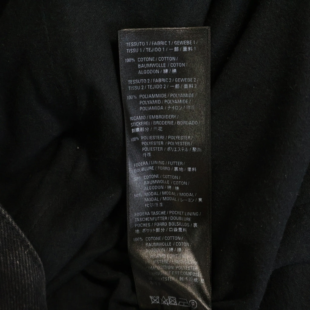 BALENCIAGA(バレンシアガ) 21AW SLASHED LOOSE FIT JEANS スラッシュドルーズフィットクラッシュデニムパンツ ブラック 662764 TBP47