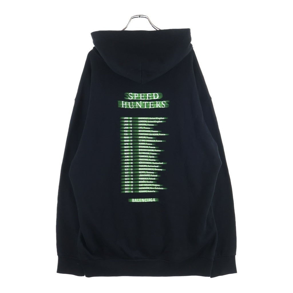 BALENCIAGA(バレンシアガ) 19SS SPEED HUNTERS OVER SIZED HOODIE スピードハンター オーバーサイズスウェットパーカー ブラック 559367 TDV38