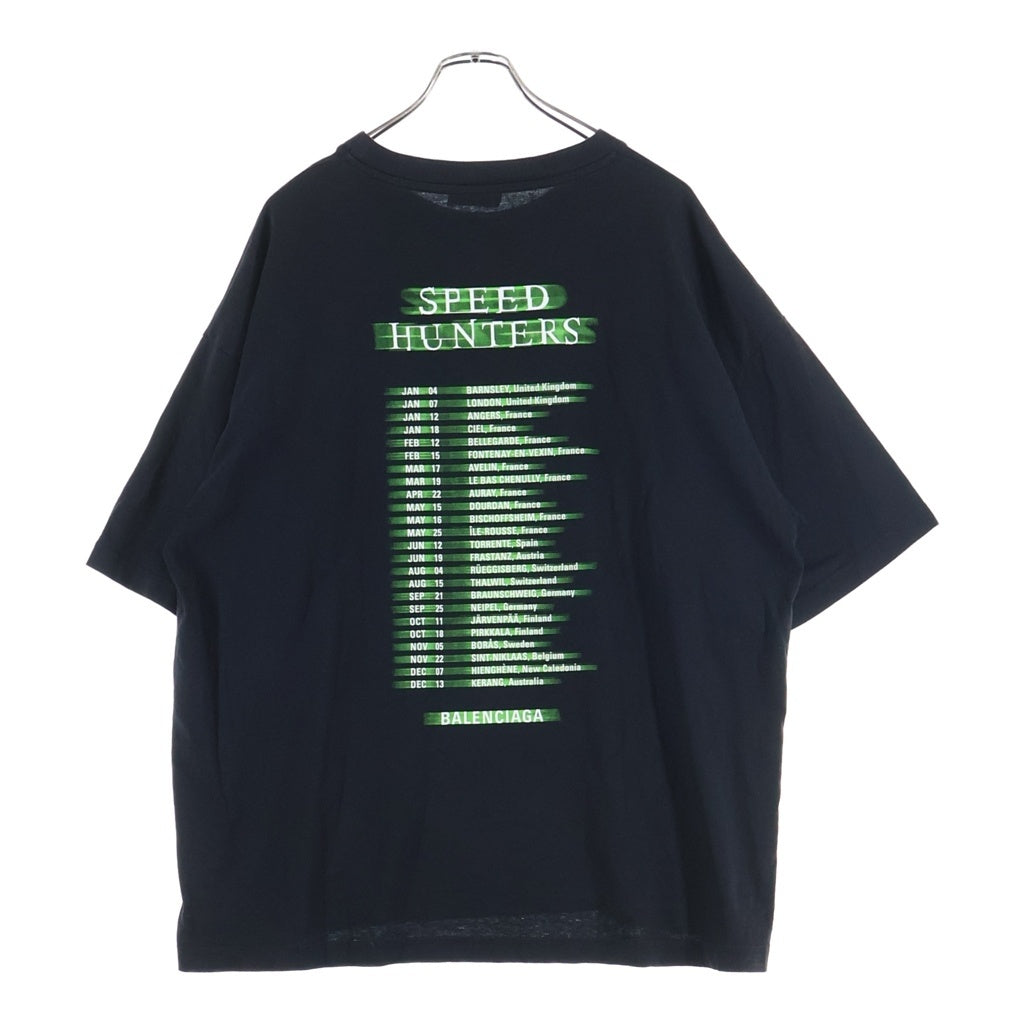 BALENCIAGA(バレンシアガ) 18AW SPEED HUNTERS TEE スピードハンター クルーネック半袖カットソーTシャツ ブラック 556133 TCV38