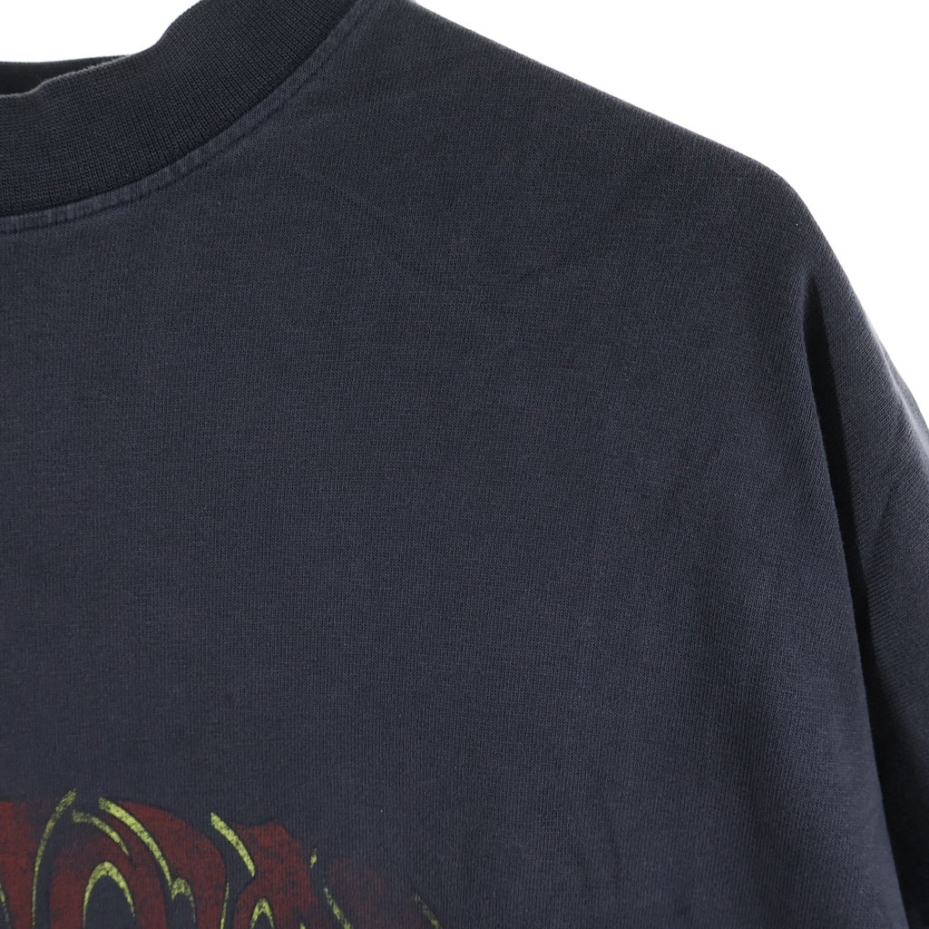 BALENCIAGA(バレンシアガ) 23AW OFFSHORE TEE オフショア フロントプリントクルーネック半袖カットソーTシャツ ブラック 739028 TPVM8