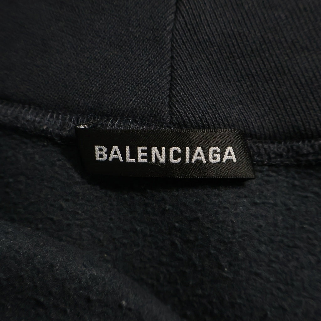 BALENCIAGA(バレンシアガ) 19AW SPEED HUNTERS HOODIE スピードハンター プルオーバースウェットパーカー ネイビー 541871 TCV37