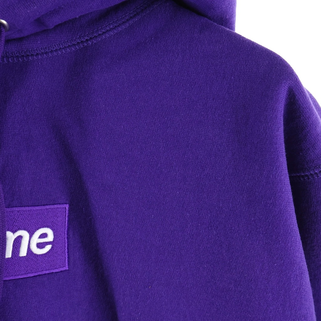 SUPREME(シュプリーム) 20AW Cross box logo Hooded Sweatshirts クロスボックスロゴ フーデッド スウェットシャツ パーカー パープル