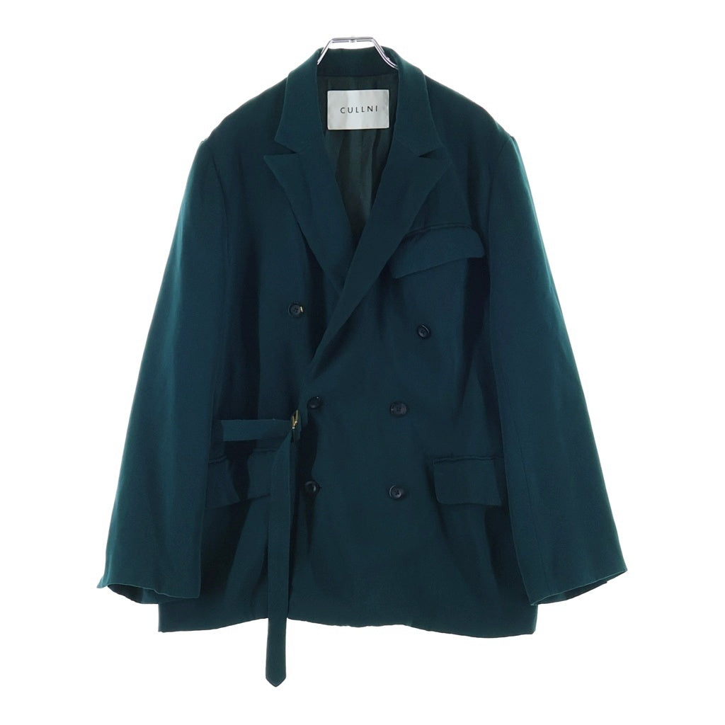 CULLNI(クルニ) 222AW DOUBLE SATIN TIE LOCKEN JACKET ダブルサテンタイロッケンジャケット グリーン 22-AW-027