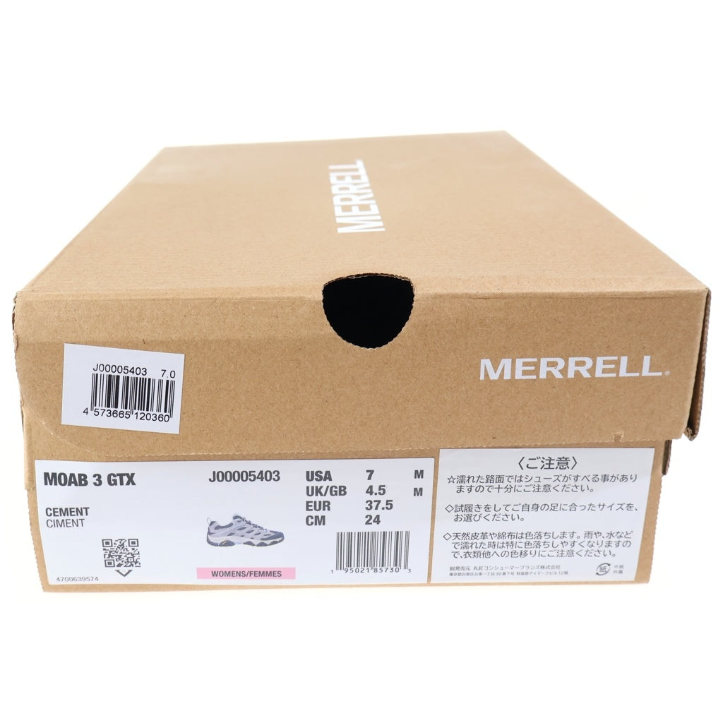 MERRELL(メレル) MOAB 3 GORE-TEX モアブ ゴアテックス ハイキングローカットスニーカー レディース グレー US7/24cm J00005403