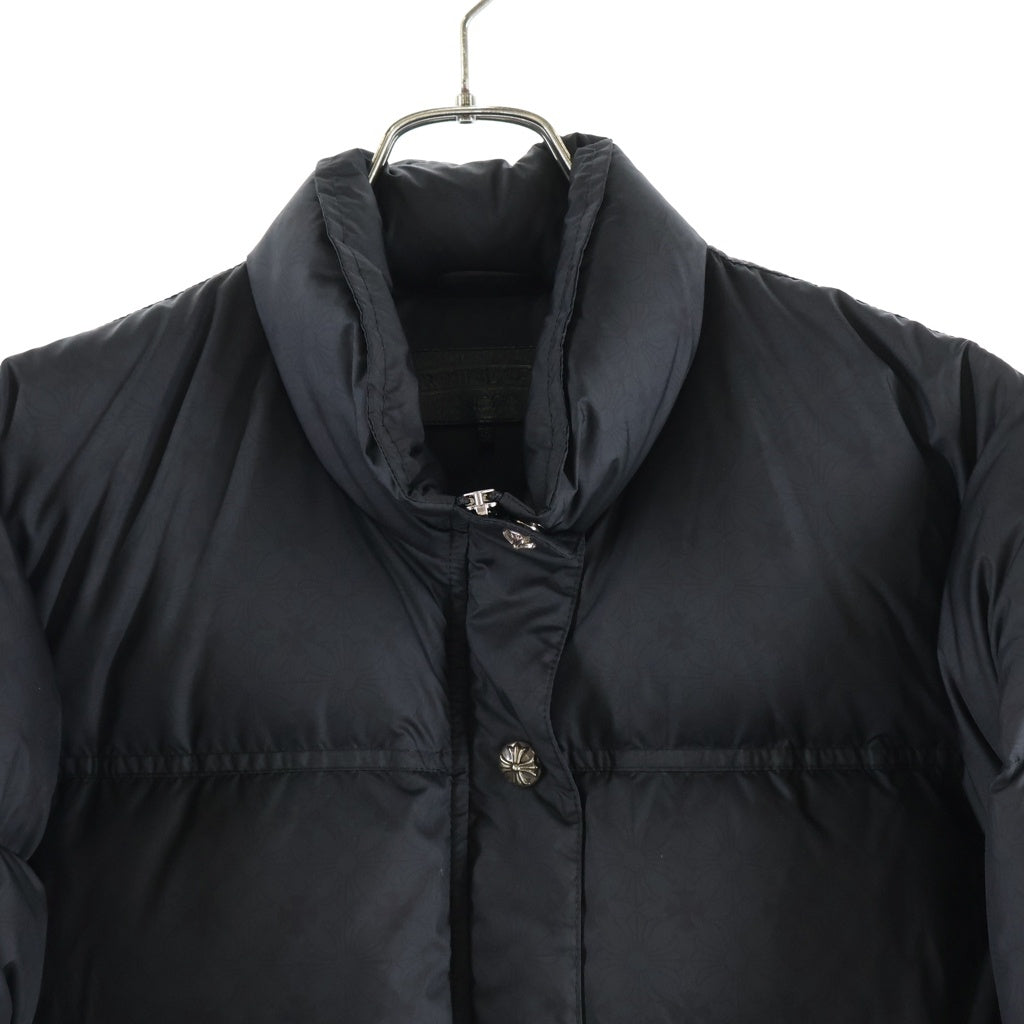 CHROME HEARTS(クロムハーツ) CH PLUS STIFF DOWN JACKET CHプラス総柄 スティフ クロスボールボタン ダガージップ ダウンジャケット レディース