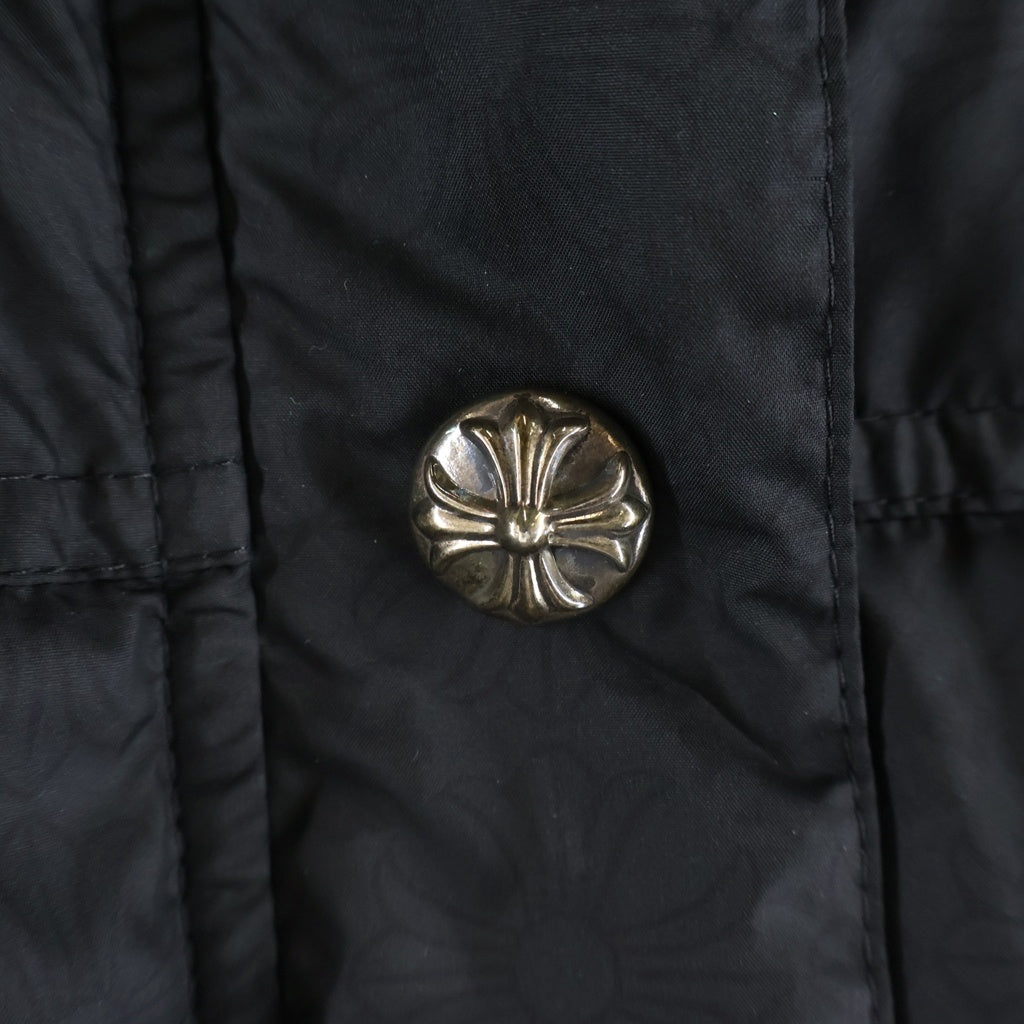 CHROME HEARTS(クロムハーツ) CH PLUS STIFF DOWN JACKET CHプラス総柄 スティフ クロスボールボタン ダガージップ ダウンジャケット レディース