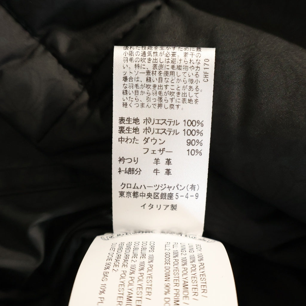 CHROME HEARTS(クロムハーツ) CH PLUS STIFF DOWN JACKET CHプラス総柄 スティフ クロスボールボタン ダガージップ ダウンジャケット レディース