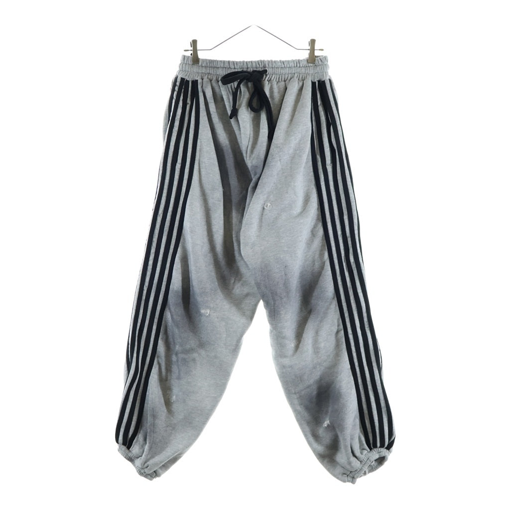 YORI SPORT(ヨリ スポーツ) DRIP SWEATPANTS ダメージ加工 ドリップスウェットパンツ グレー