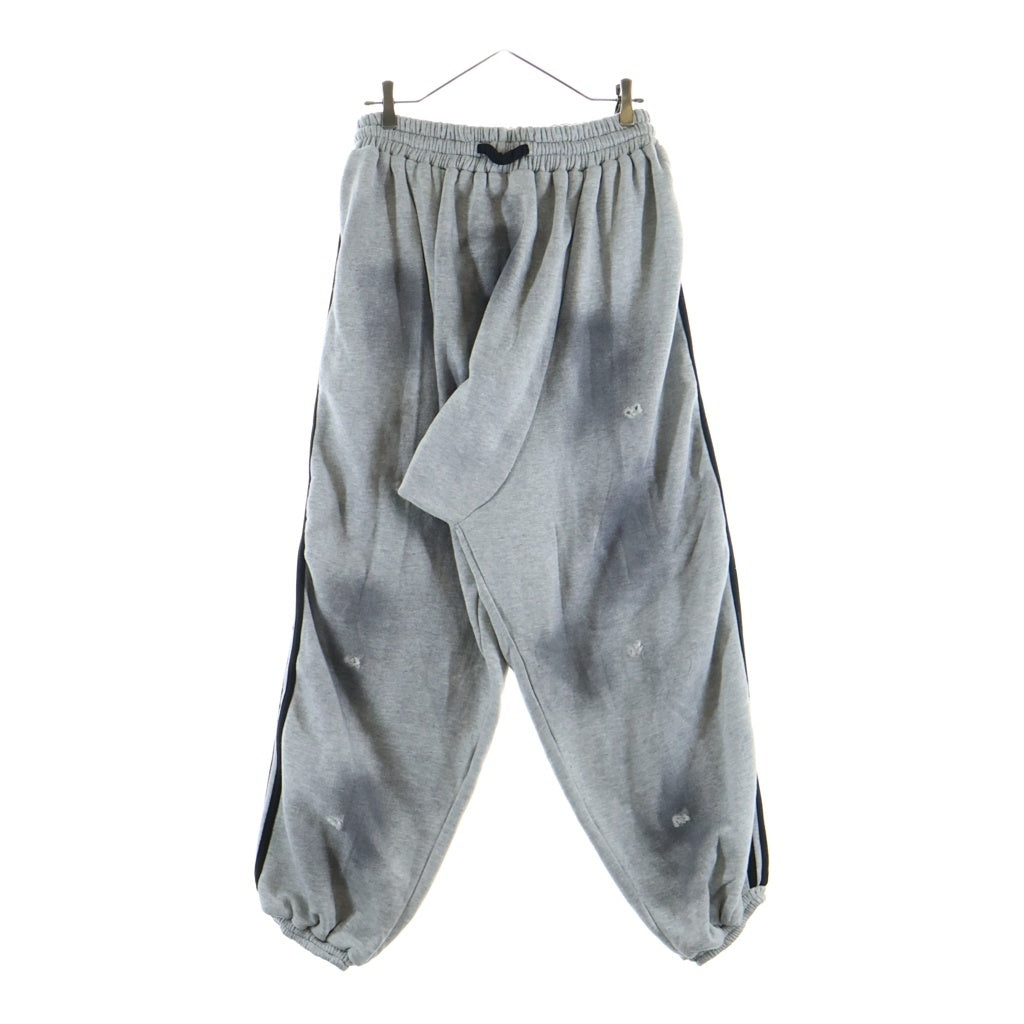 YORI SPORT(ヨリ スポーツ) DRIP SWEATPANTS ダメージ加工 ドリップスウェットパンツ グレー