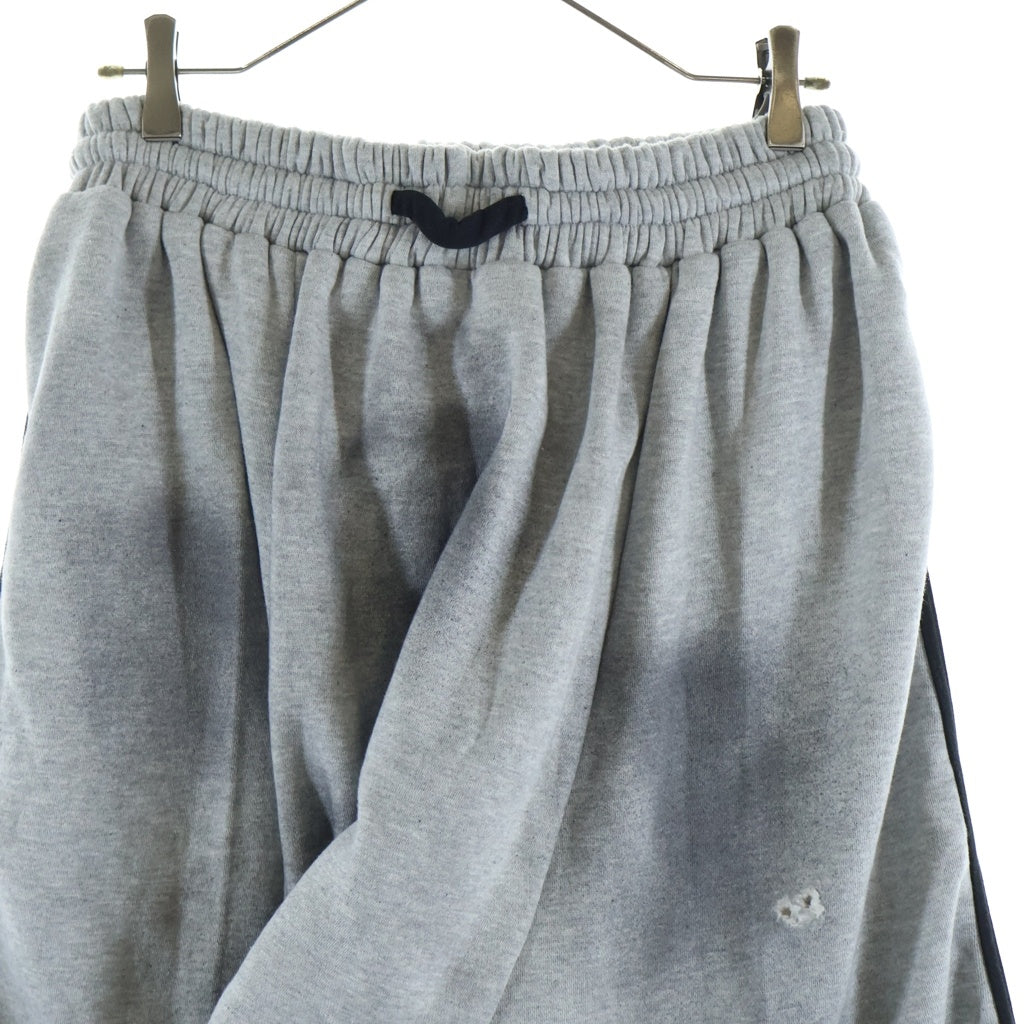 YORI SPORT(ヨリ スポーツ) DRIP SWEATPANTS ダメージ加工 ドリップスウェットパンツ グレー