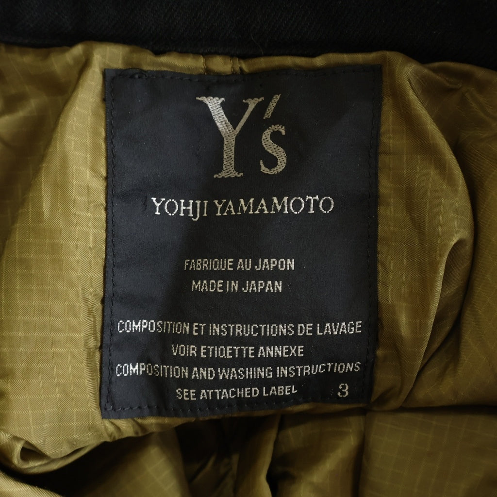 Y's(ワイズ) 05AW ジップアップ リバーシブルジャケット ブラック YN-J01-800