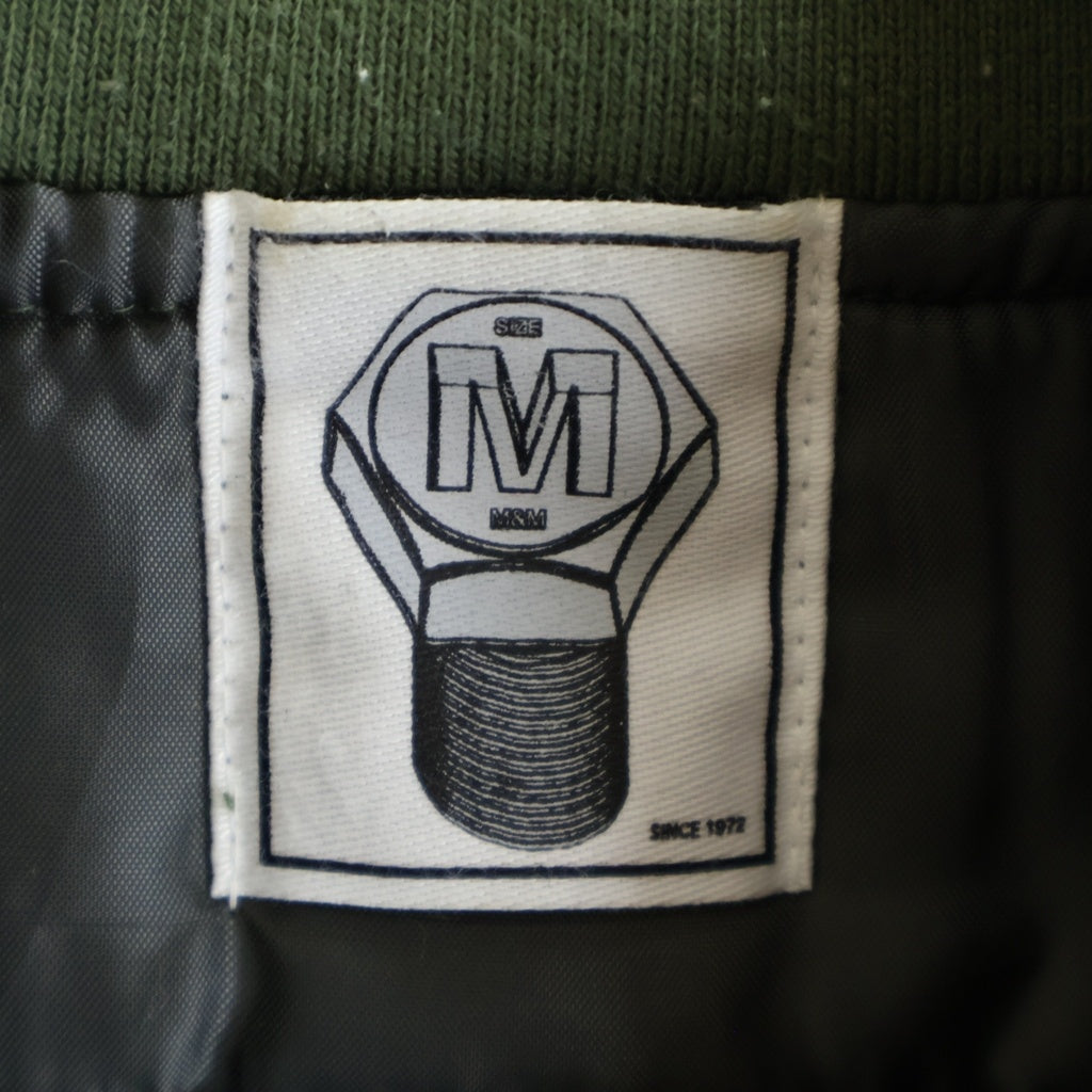 m&m(エムアンドエム) CUSTOM PERFORMANCE MA-1 フライトジャケット グリーン 20-MJ-008