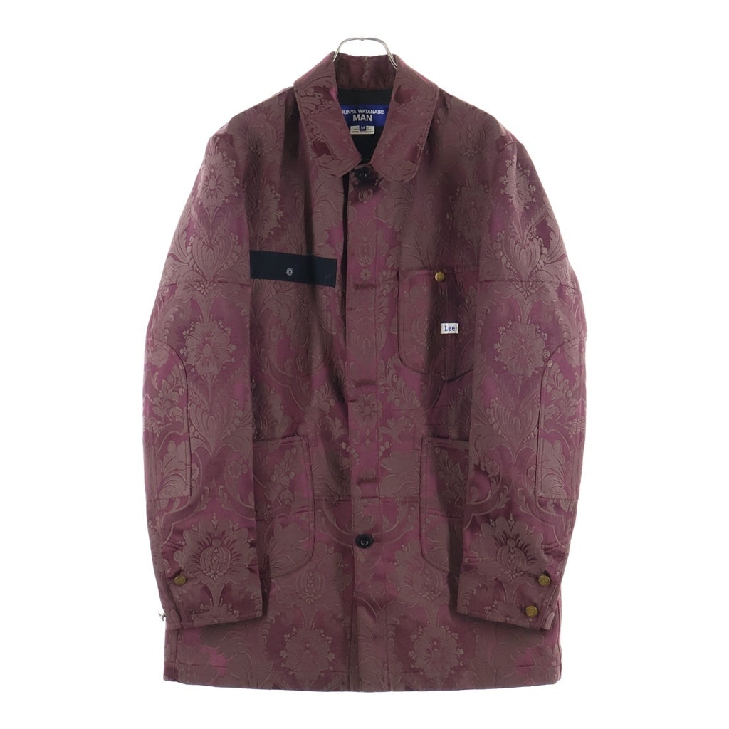 JUNYA WATANABE COMME des GARCONS(ジュンヤワタナベ コムデギャルソン) ×LEE 26SS W-NAME JACQUARD COAT ワークジャケット ジャガードブルゾン バーガンディー WQ-C005-051-1-3