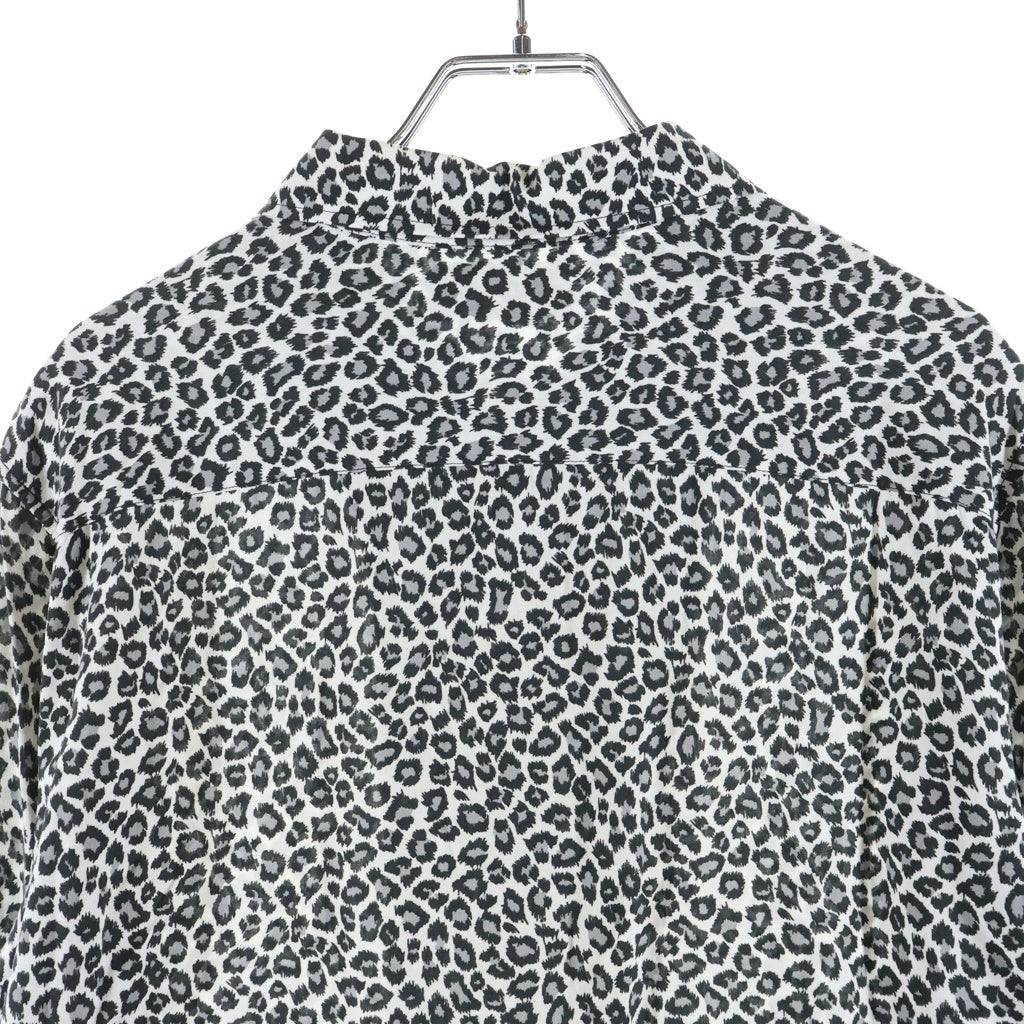 CELINE(セリーヌ) 20SS HAWAIIAN LOOSE SHIRT ハワイアンルーズ レオパード柄長袖シャツ グレー 2C268900H