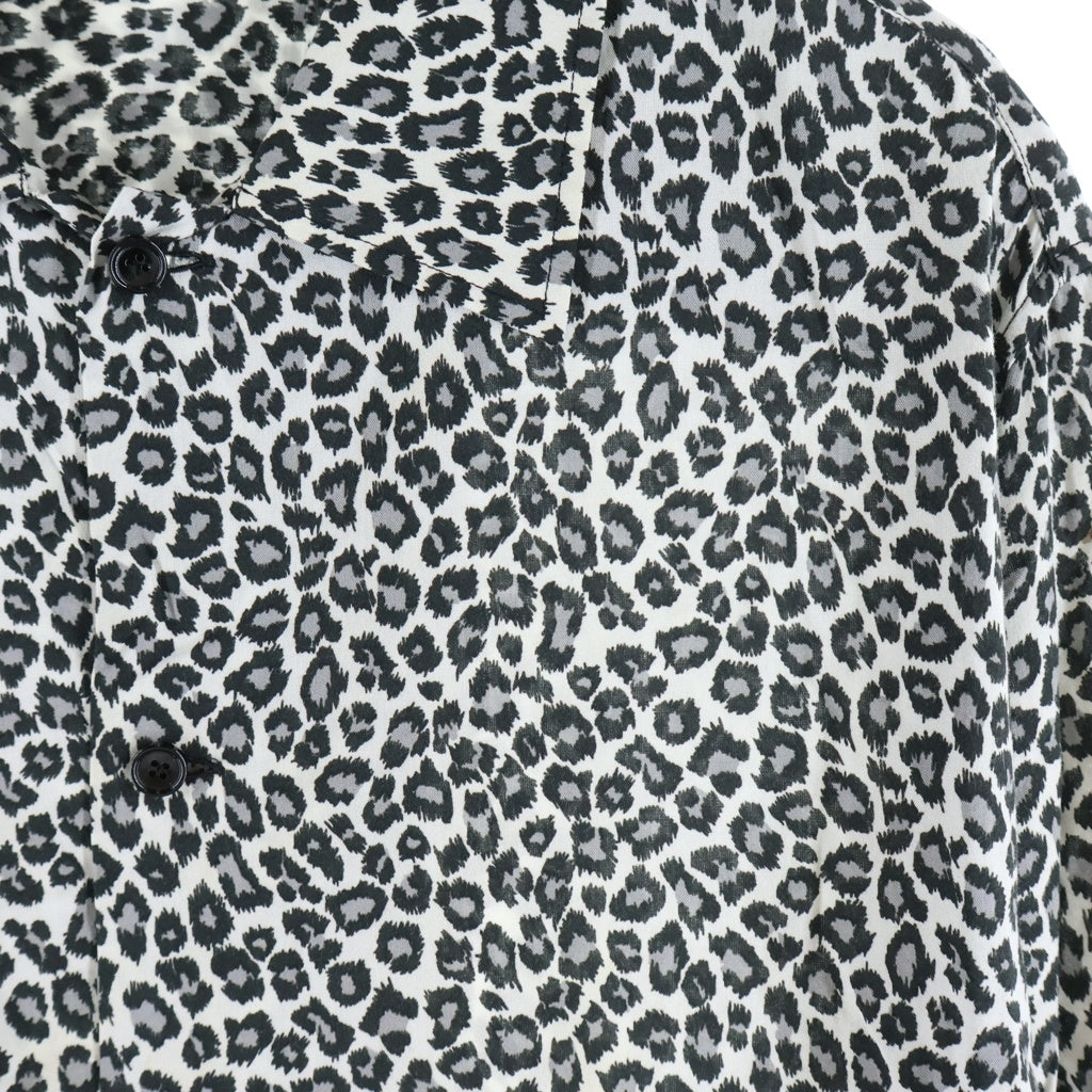 CELINE(セリーヌ) 20SS HAWAIIAN LOOSE SHIRT ハワイアンルーズ レオパード柄長袖シャツ グレー 2C268900H