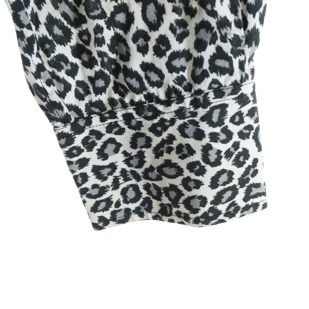 CELINE(セリーヌ) 20SS HAWAIIAN LOOSE SHIRT ハワイアンルーズ レオパード柄長袖シャツ グレー 2C268900H