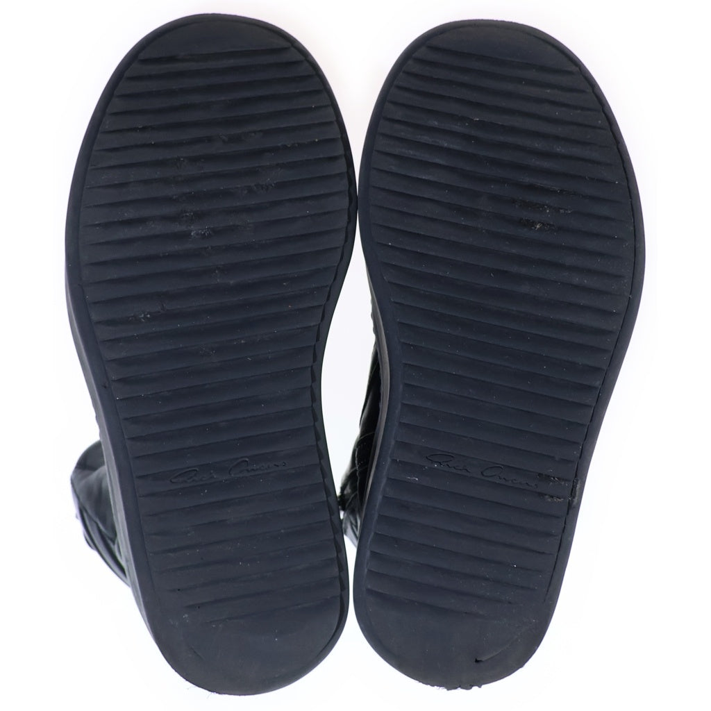 Rick Owens(リックオウエンス) Mega Bumper Geobasket All Black メガバンパー ジオバスケット レザーハイカットスニーカー シューズ ブラック RU02E1868