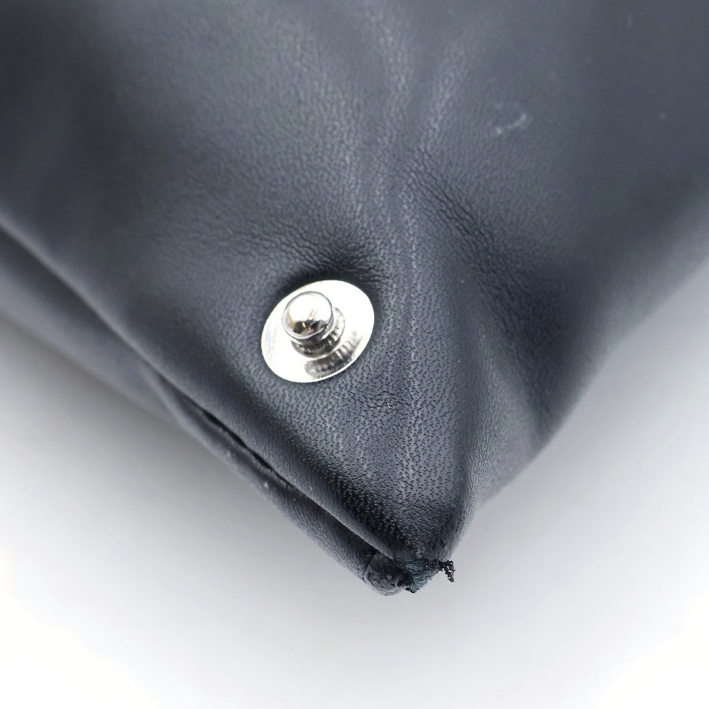 MM6 Maison Margiela(エムエムシックスメゾンマルジェラ) SMALL JAPANESE BAG スモールジャパニーズ カウレザーハンドバッグ ブラック S54WD0043 PR731 レディース