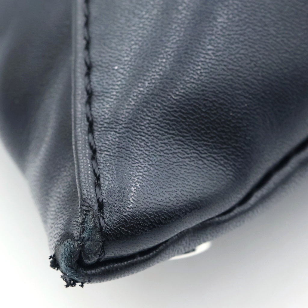 MM6 Maison Margiela(エムエムシックスメゾンマルジェラ) SMALL JAPANESE BAG スモールジャパニーズ カウレザーハンドバッグ ブラック S54WD0043 PR731 レディース