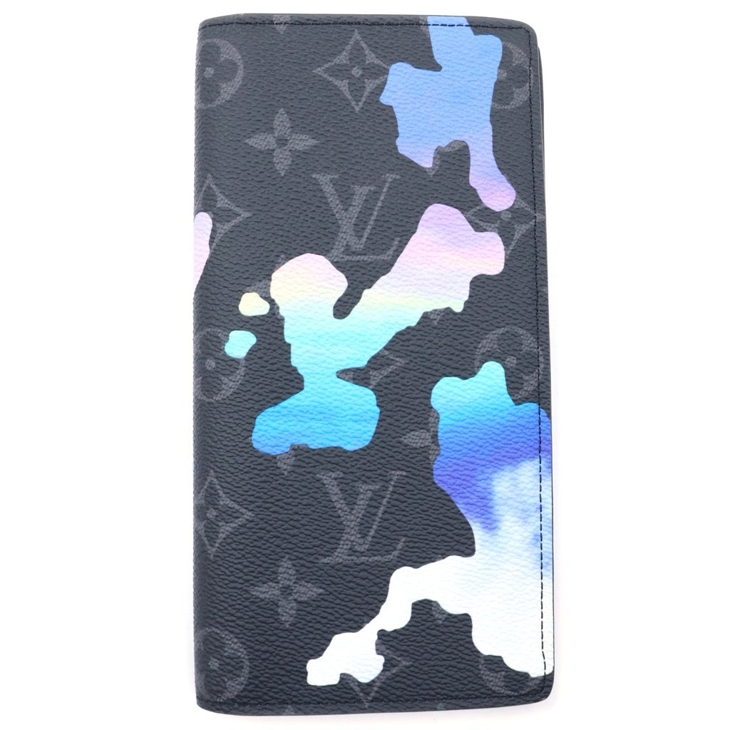 LOUIS VUITTON(ルイヴィトン) ルーム・ウィズ・ア・ビュー ポルトフォイユ・ブラザ NM モノグラムエクリプス 長財布 ブラック/ブルー M81752