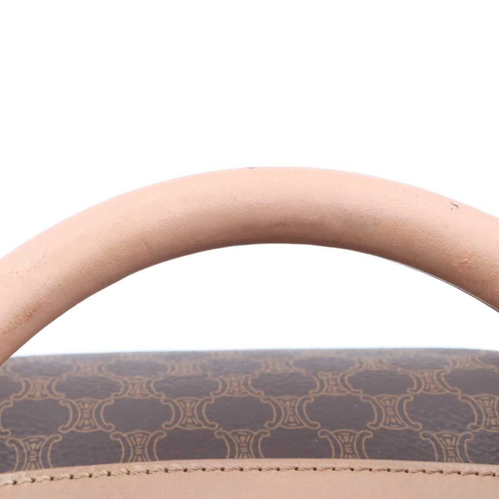 CELINE(セリーヌ) コーティングキャンバス マカダムボストンバッグ ブラウン レディース