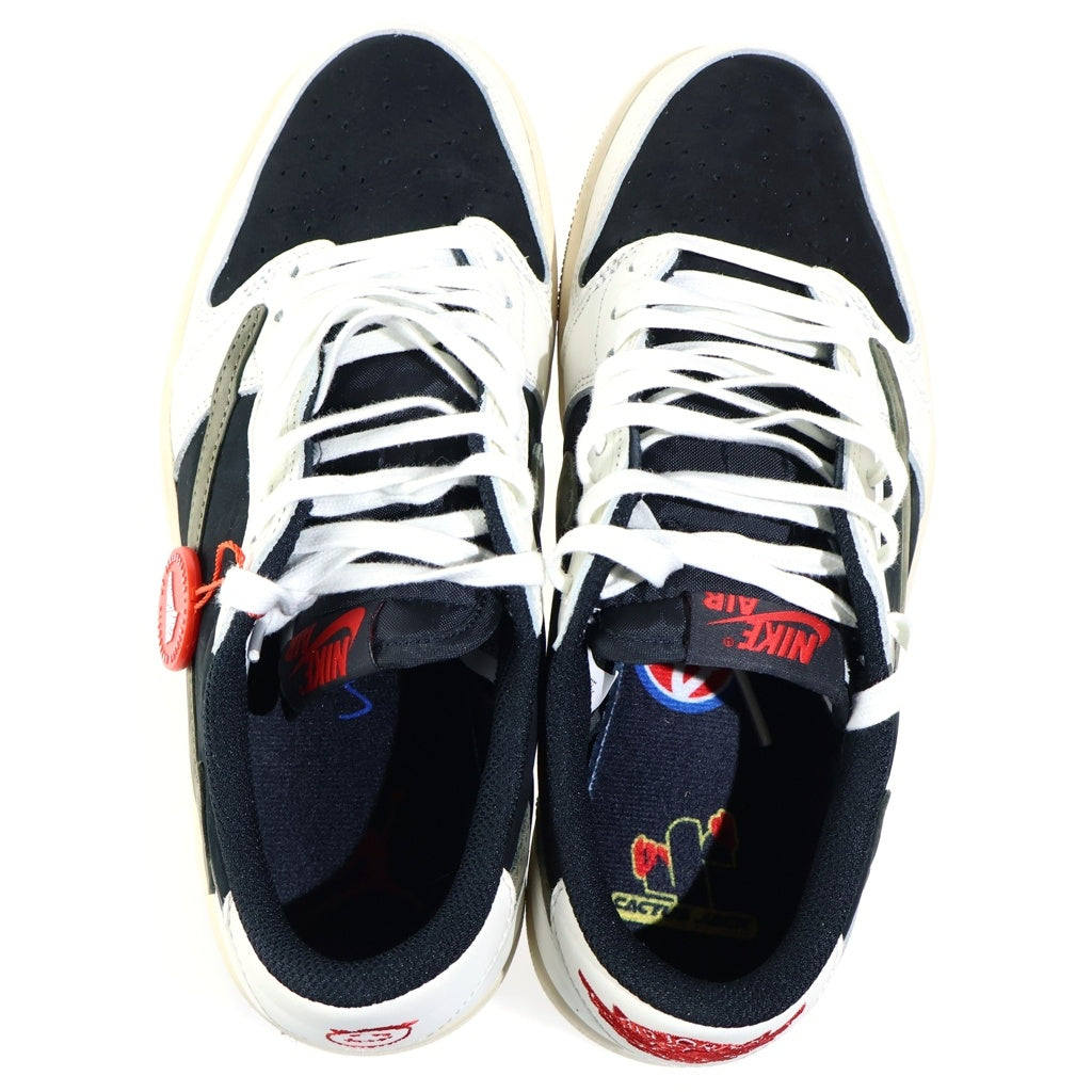 NIKE(ナイキ) ×TRAVIS SCOTT WMNS AIR JORDAN 1 LOW OG トラヴィススコット ウィメンズ エアジョーダン1 ローカットスニーカー マルチカラー US8/25cm DZ4137-106 レディース