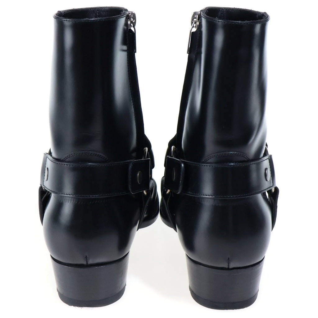 SAINT LAURENT PARIS(サンローランパリ) WYATT HARNESS BOOTS クラシック ワイアット ハーネスブーツ ブラック D1573070