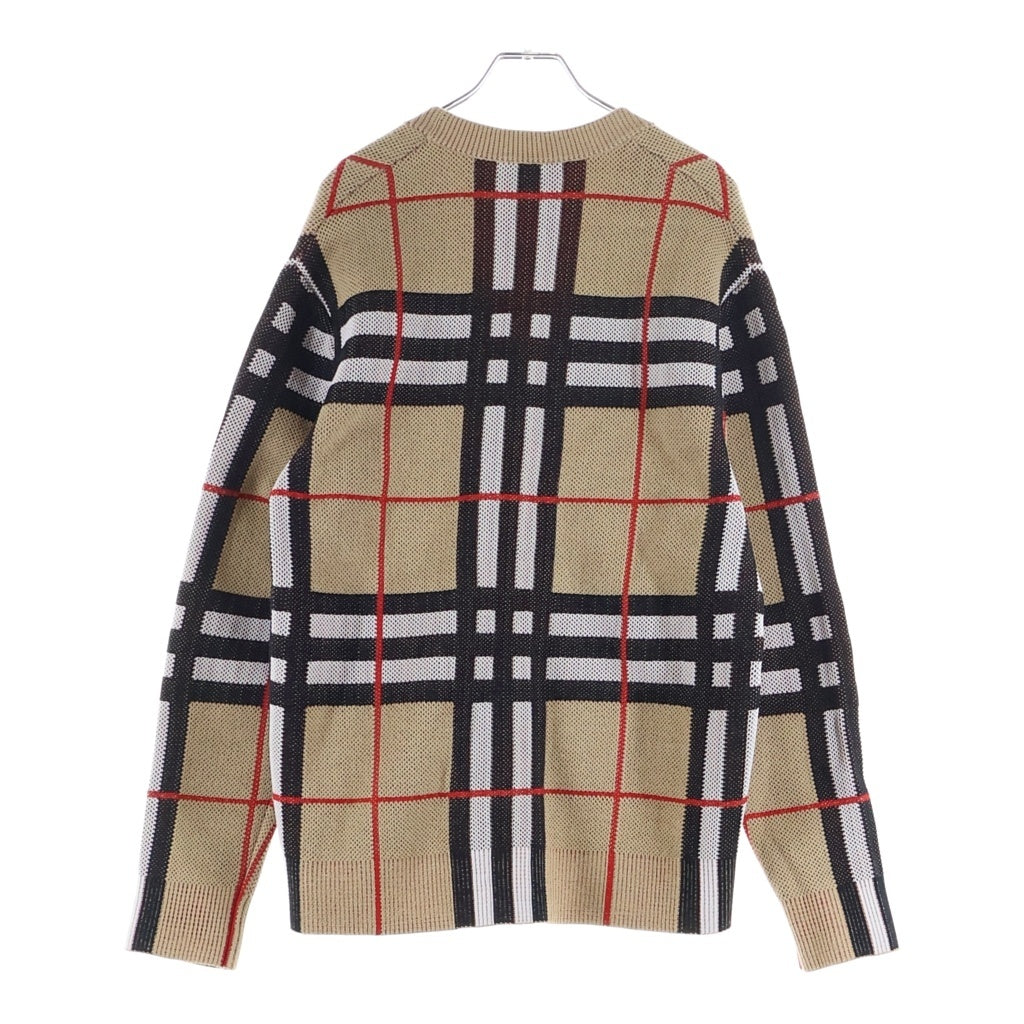 BURBERRY(バーバリー) ノヴァチェック ボタンアップ ニットカーディガン ブラウン レディース 8070353