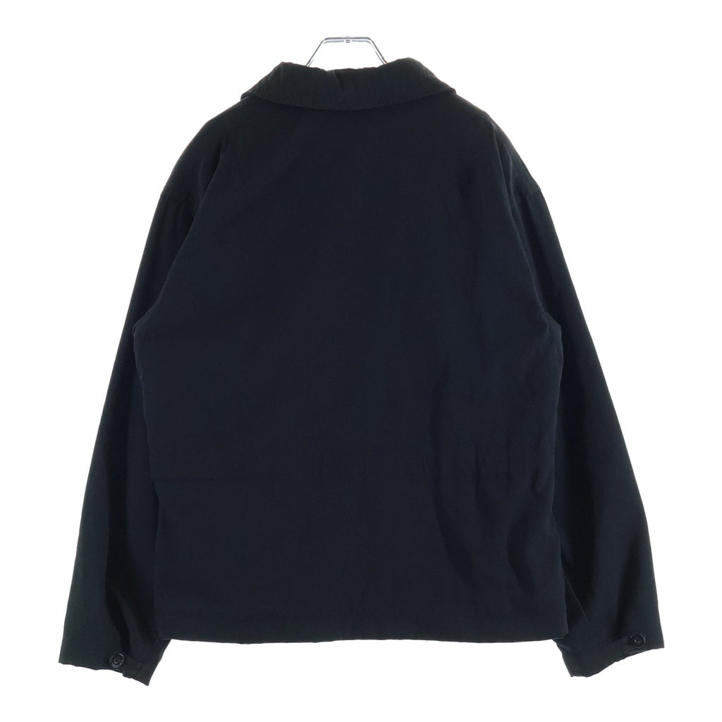 GIORGIO ARMANI(ジョルジオアルマーニ) ボタンアップ 長袖ツイルジャケット ブラック 757002